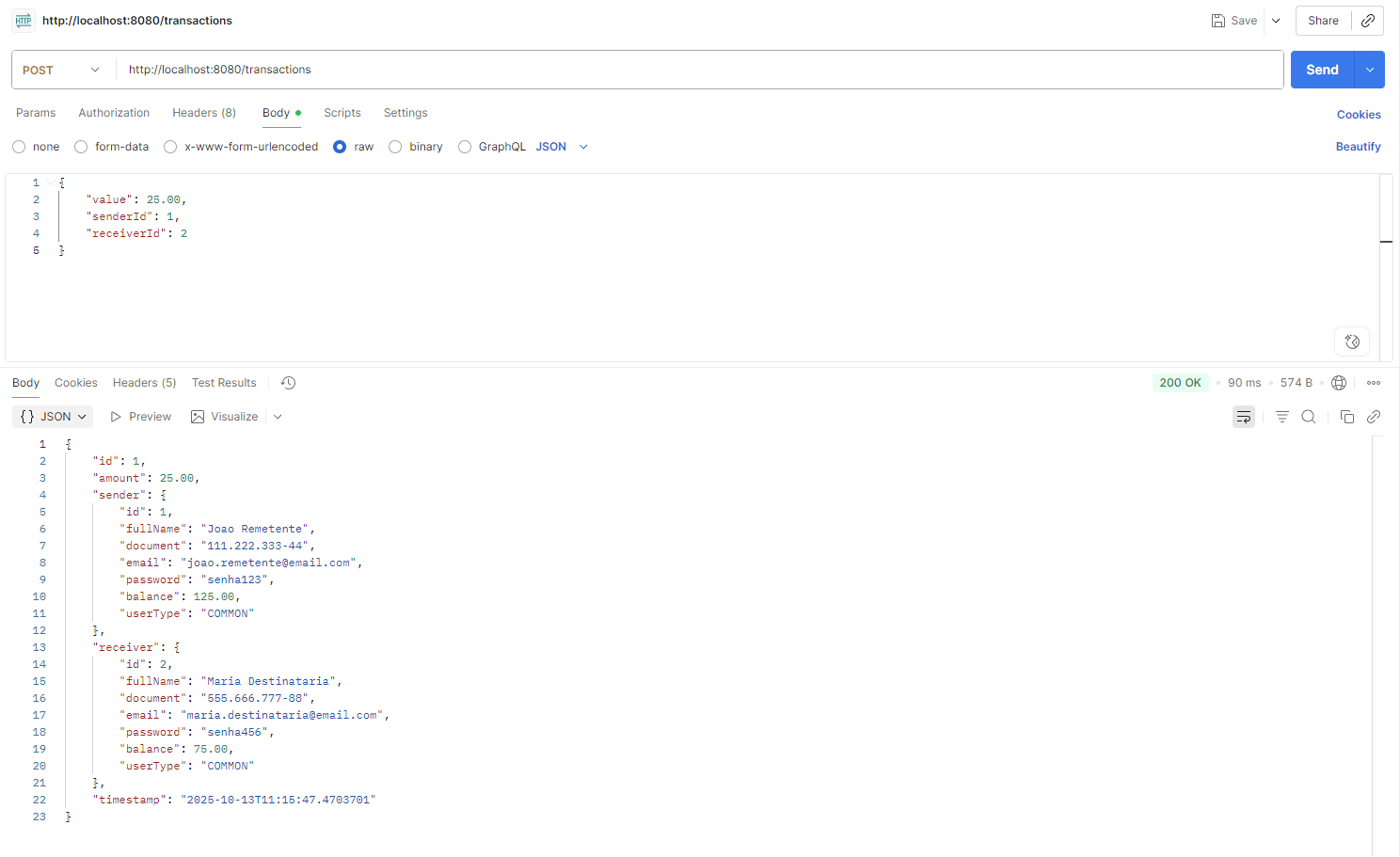 Imagem do projeto API Carteira Digital